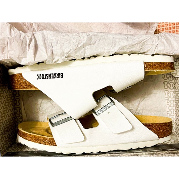 Birkenstock NWT White Arizona Sandals | Size 39 - Picture 6 of 6
